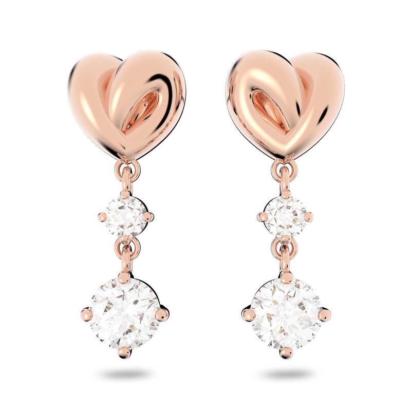 Swarovski Lifelong Heart Drop Earrings image number 0